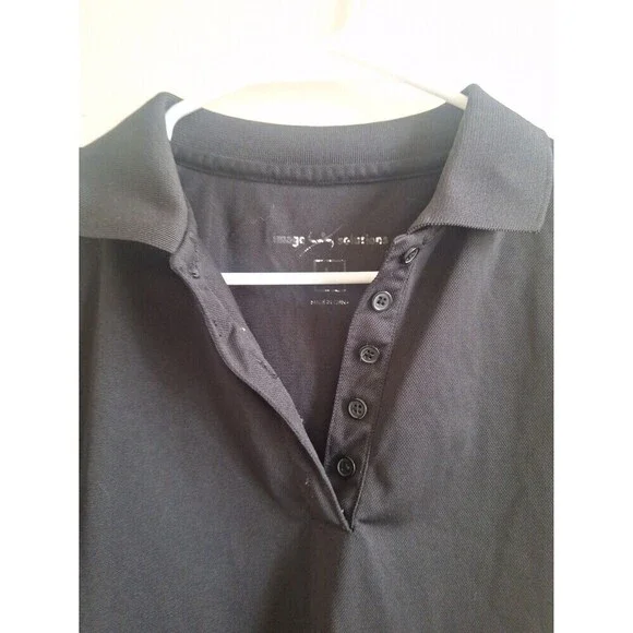 Image Solutions Unisex Black Polo T-Shirt Size L - Picture 3 of 5